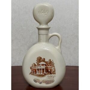 Vintage Old Fitzgerald 1849 Jefferson Monticello Decanter Bourbon Whiskey Bottle